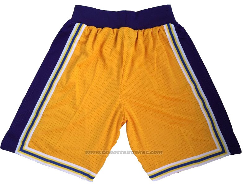 Pantaloncini Los Angeles Lakers Retro Giallo